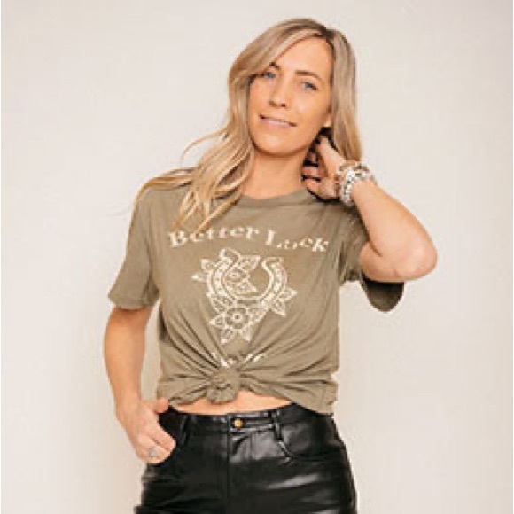 Jackson Rowe Tops - Jackson Rowe Better Luck Next Time Tee in Green